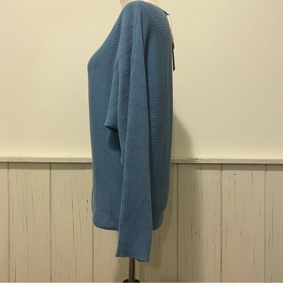 NWT Cyrus Small Long Sleeve Blue Sweater - Picture 5 of 12